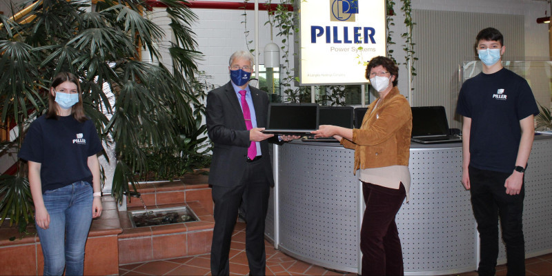 Piller Group spendet Notebooks für Kindertagesstätte Lasfelde